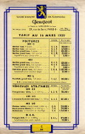 tarif 1959